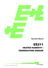 Thumbnail of document Manual - EE211 Humidity/Temperature Transmitter